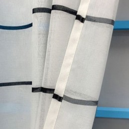 Tenda A Traliccio In Voile Su Misura, Tende Trasparenti Per Soggiorno E Camera Da Letto