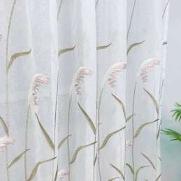 Tende Moderne In Tulle Ricamato, Trasparenti, In Voile, Per Soggiorno E Camera Da Letto