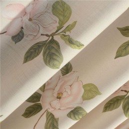 Tenda Rurale Americana Su Misura, Tessuto Di Cotone Protettivo Per L'Ambiente, Stampa Di Fiori Freschi.