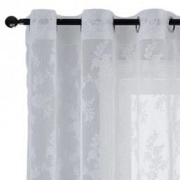 Tenda Moderna In Tulle Su Misura, Tenda Floreale In Voile Trasparente Per Soggiorno