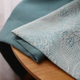Tenda Oscurante Su Misura, Stile Europeo Semplice, In Morbido Cotone Blu Jacquard, Decorativa Per Camera Da Letto.