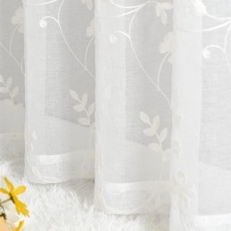 Tende Bianche Trasparenti, Tende Ricamate Per Finestre, Tende Su Misura, Tende Per Soggiorno, Camera Da Letto