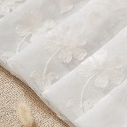 Tende Bianche Trasparenti, Tende Ricamate Per Finestre, Tende Su Misura, Tende Per Soggiorno, Camera Da Letto
