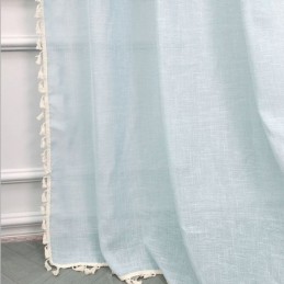 Tende In Tulle Tinta Unita, Tende Moderne In Voile Trasparenti, Tende Su Misura Per Soggiorno