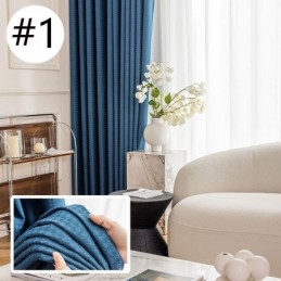 Tenda Jacquard Pied De Poule Su Misura, Tenda Ad Alta Ombreggiatura Per Soggiorno, Camera Da Letto