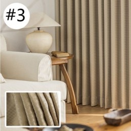 Tenda Jacquard Pied De Poule Su Misura, Tenda Ad Alta Ombreggiatura Per Soggiorno, Camera Da Letto
