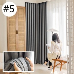 Tenda Jacquard Pied De Poule Su Misura, Tenda Ad Alta Ombreggiatura Per Soggiorno, Camera Da Letto