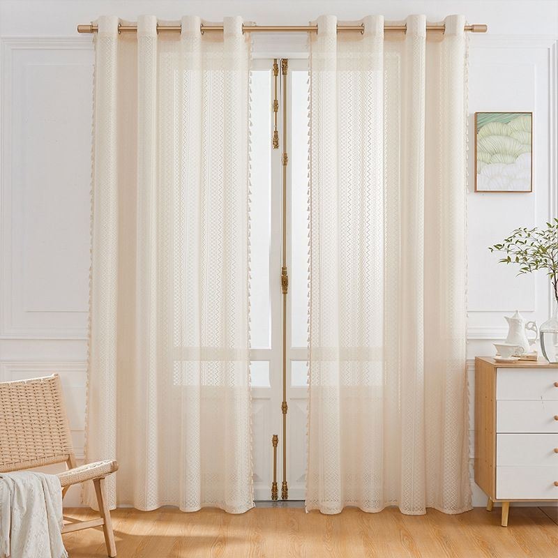 Moderna Tenda In Tulle Su Misura, Delicata Tenda Traslucida Per Soggiorno E Camera Da Letto.