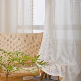 Moderna Tenda In Tulle Su Misura, Delicata Tenda Traslucida Per Soggiorno E Camera Da Letto.
