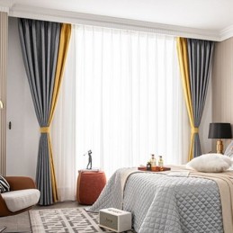 Tende Oscuranti Geometriche In Jacquard Per Il Soggiorno