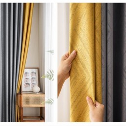 Tende Oscuranti Geometriche In Jacquard Per Il Soggiorno