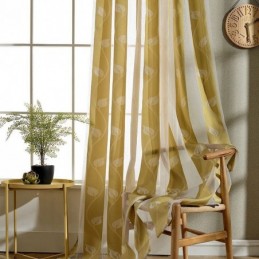 Tende Moderne In Voile Con Foglie Trasparenti, Su Misura, Per Camera Da Letto E Soggiorno.