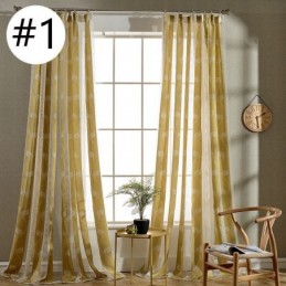 Tende Moderne In Voile Con Foglie Trasparenti, Su Misura, Per Camera Da Letto E Soggiorno.