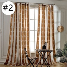 Tende Moderne In Voile Con Foglie Trasparenti, Su Misura, Per Camera Da Letto E Soggiorno.