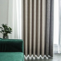 Tende Patchwork Nordiche, Tinta Unita, Oscuranti Per Il Soggiorno