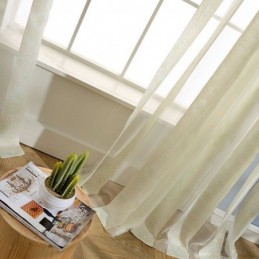 Tenda Moderna In Tulle Floreale Su Misura, Tenda Trasparente Per Soggiorno E Camera Da Letto