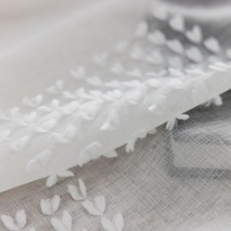 Tenda Nordica Trasparente Su Misura, In Tulle Goffrato, Per Soggiorno E Camera Da Letto