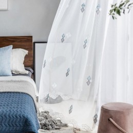 Tenda Ricamata Di Alta Qualità, Su Misura, Per Arredamento Casa, Soggiorno, Camera Da Letto