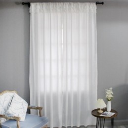 Tende Trasparenti In Velluto, Eleganti Pannelli In Voile Per Soggiorno, Camera Da Letto
