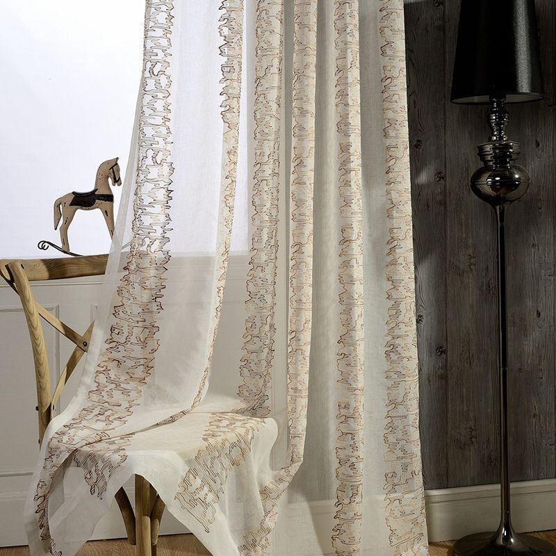 Tende Moderne In Voile Trasparenti, Tende Decorative Per Finestre, Soggiorno, Camera Da Letto