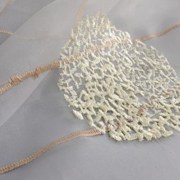 Delicata Tenda Trasparente Su Misura, Tende In Tulle Ricamato Per Soggiorno