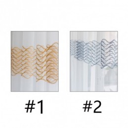 Tenda Trasparente Traspirante Su Misura, Tenda Decorativa Europea In Tulle E Voile Per Soggiorno