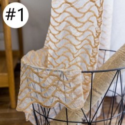 Tenda Trasparente Traspirante Su Misura, Tenda Decorativa Europea In Tulle E Voile Per Soggiorno