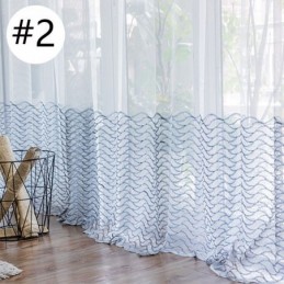 Tenda Trasparente Traspirante Su Misura, Tenda Decorativa Europea In Tulle E Voile Per Soggiorno