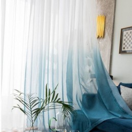Tende Trasparenti Sfumate, Tende Trasparenti In Voile, Tende Su Misura Per La Decorazione Della Casa