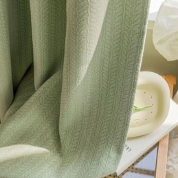 Tende Oscuranti Jacquard A Foglie Per Il Soggiorno