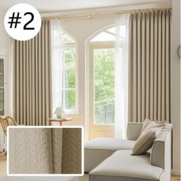 Tende Oscuranti Jacquard A Foglie Per Il Soggiorno