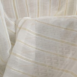 Tenda Nordica Trasparente Su Misura, A Righe In Tulle Per Soggiorno E Camera Da Letto