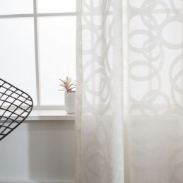 Tende In Tulle Bianco, Moderne Tende Trasparenti In Voile, Su Misura Per Soggiorno E Camera Da Letto