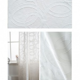 Tende In Tulle Bianco, Moderne Tende Trasparenti In Voile, Su Misura Per Soggiorno E Camera Da Letto