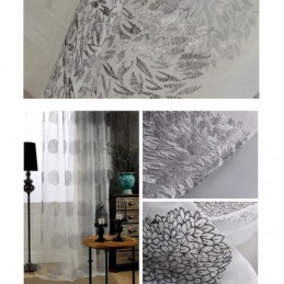 Moderna Tenda In Tulle Ricamato Su Misura, Tenda In Voile Trasparente Per Soggiorno E Camera Da Letto