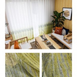 Tenda Trasparente In Stile Nordico, Su Misura, In Voile Stampato, Per Soggiorno E Camera Da Letto