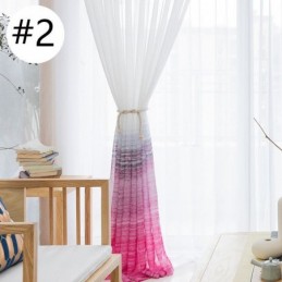 Tenda Trasparente In Stile Nordico, Su Misura, In Voile Stampato, Per Soggiorno E Camera Da Letto
