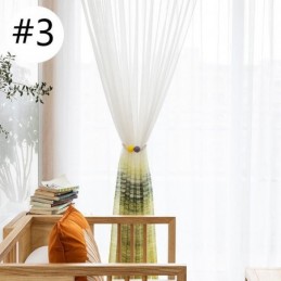 Tenda Trasparente In Stile Nordico, Su Misura, In Voile Stampato, Per Soggiorno E Camera Da Letto