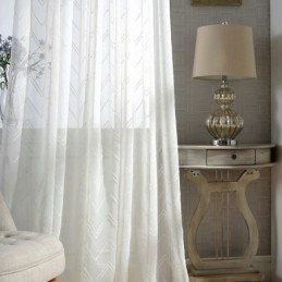 Tende Bianche Trasparenti, Tende Ricamate Per Finestre, Tende Su Misura, Tende Per Soggiorno, Camera Da Letto