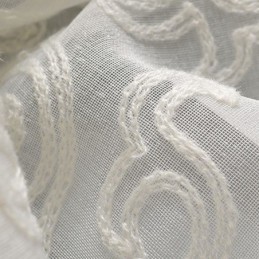Tenda Trasparente Ricamata Su Misura, Decorazione Bianca Per Finestre, Soggiorno, Camera Da Letto