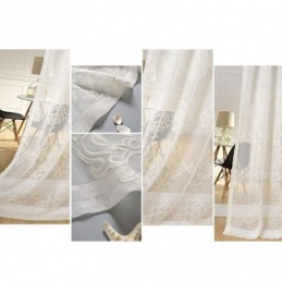 Tenda Trasparente Ricamata Su Misura, Decorazione Bianca Per Finestre, Soggiorno, Camera Da Letto