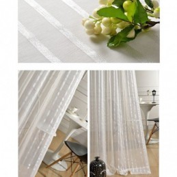 Elegante Tenda In Tulle Bianco Su Misura, Tenda Trasparente Per Soggiorno E Camera Da Letto