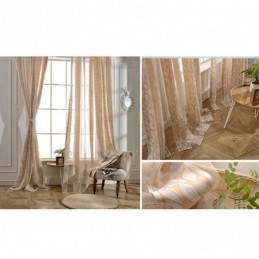 Tende In Tulle Jacquard A Foglia, Tende Trasparenti Nordiche Per Il Soggiorno