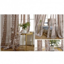 Tende In Tulle Jacquard A Foglia, Tende Trasparenti Nordiche Per Il Soggiorno