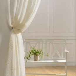 Tenda In Voile Nordica Su Misura, Tende Trasparenti Ricamate Per Soggiorno E Camera Da Letto