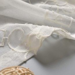 Tenda In Voile Nordica Su Misura, Tende Trasparenti Ricamate Per Soggiorno E Camera Da Letto