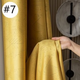 Tende Oscuranti Geometriche In Jacquard Per Il Soggiorno