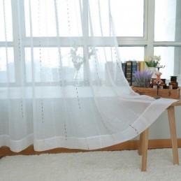Tende In Tulle Nordico, Moderne Tende Trasparenti In Voile, Su Misura Per Soggiorno E Camera Da Letto