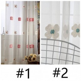 Tenda Ricamata Trasparente Su Misura, Decorativa, Floreale, Per Soggiorno E Camera Da Letto
