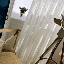 Tenda Trasparente Bianca Pura Su Misura, In Tulle Trasparente, Per Soggiorno E Camera Da Letto